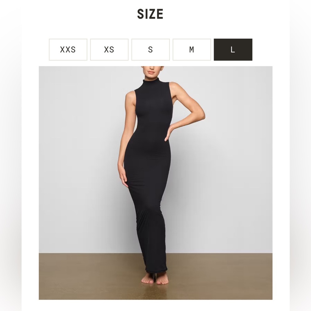 New w/ Tags SKIMS MOCK NECK DRESS - size L